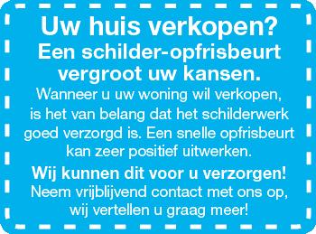 Uw huis verkopen? Een schilder-opfrisbeurt vergroot uw kansen. RBR-Projecten kan dit in de hele Achterhoek voor u verzorgen!